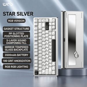 Galaxy Silver - Anodized - RGB / Ziwei Switch / Tempered Glass