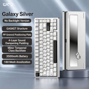 Galaxy Silver - Anodized - Non-Backlit / Ziwei Switch / Tempered Glass
