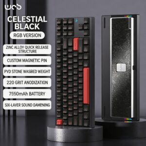 Starry Black - Anodized - Tri-Mode RGB / Snow Peak Cocoa Switch