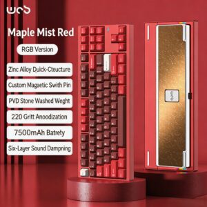 Maple Mist Red - Anodized - Tri-Mode RGB / Snow Peak Cocoa Switch