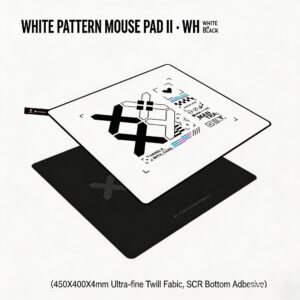 White Printed Mousepad