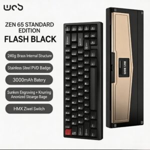 Lightning Black (ARGB - Ziwei Switch) PC Fixed | 180 Grit | Anodized