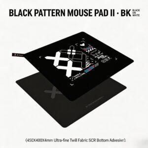 Black Printed Mousepad