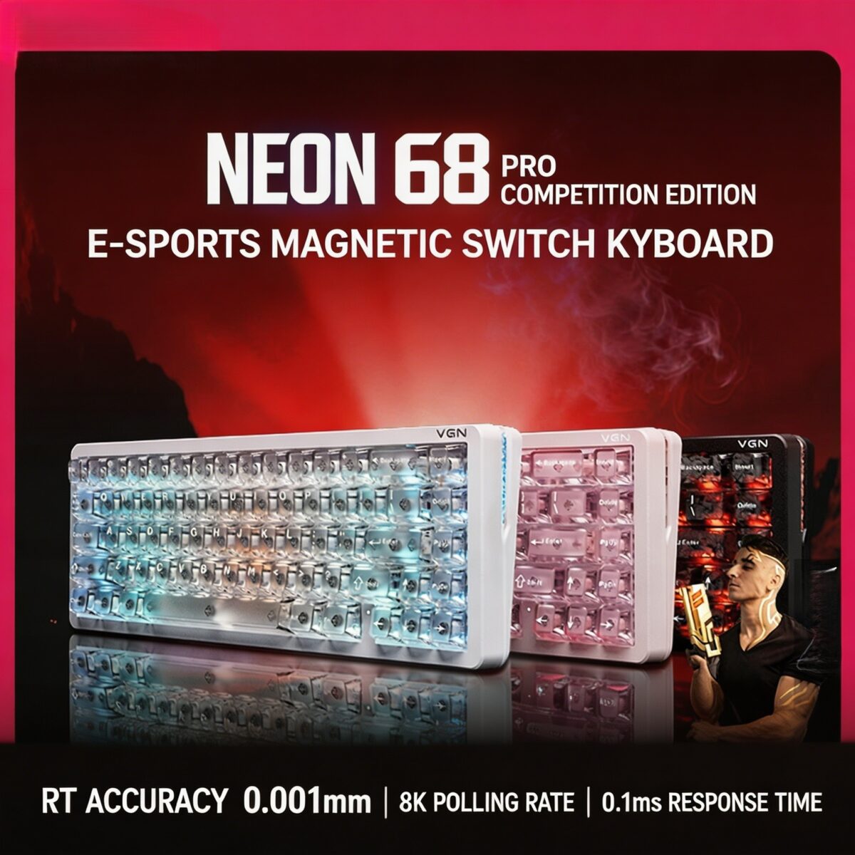 VGN Neon68 Hall Effect Keyboard