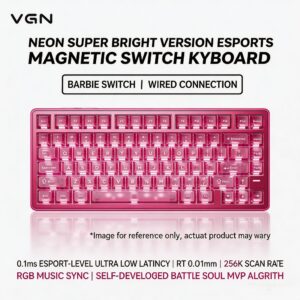Neon (Ultra-Competitive Edition) Barbie Switch Wired Rose Red Mist Translucent