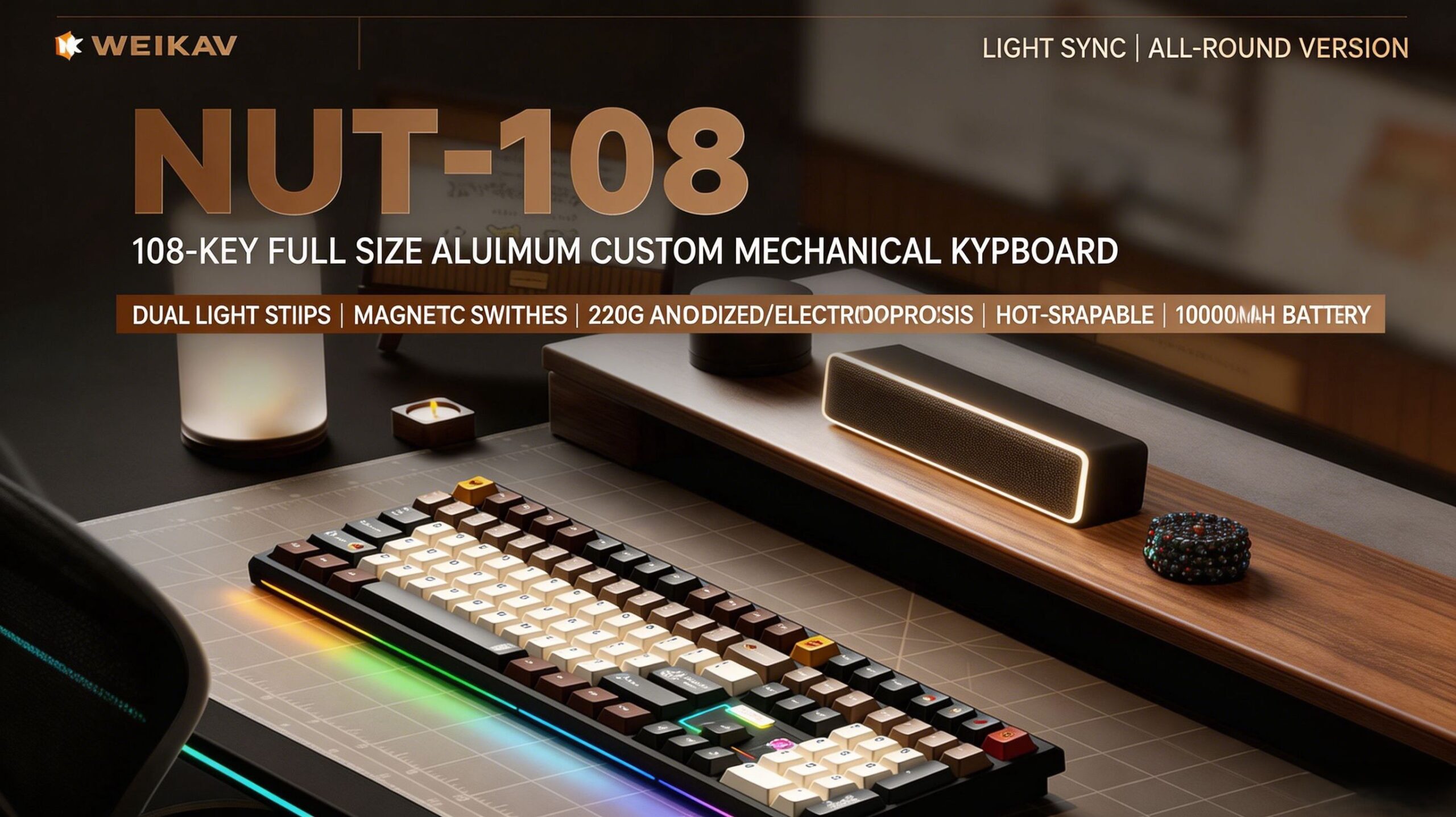 WEIKAV NUT108 Mechanical Keyboard