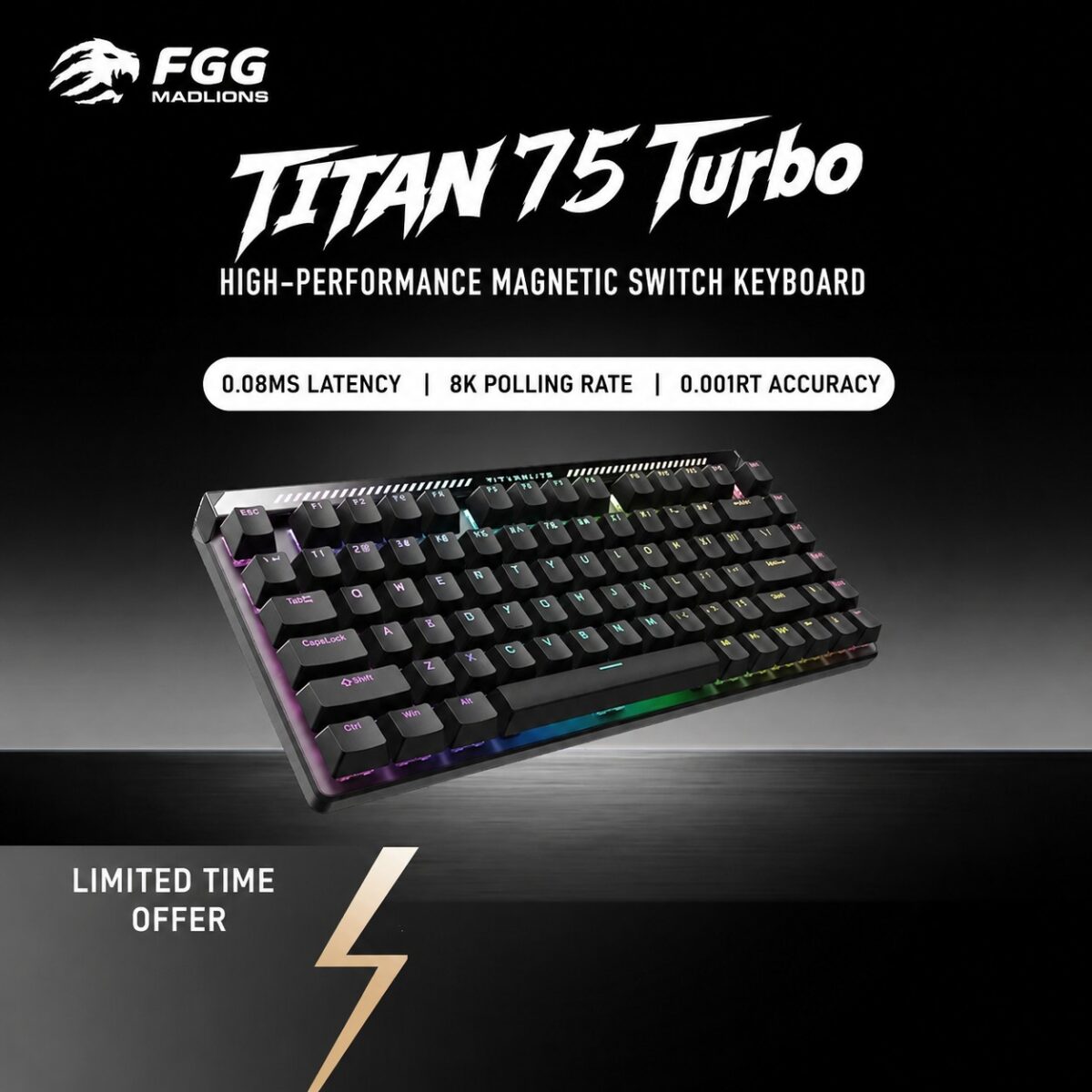 MADLIONS TITAN75 Turbo Hall Effect Keyboard