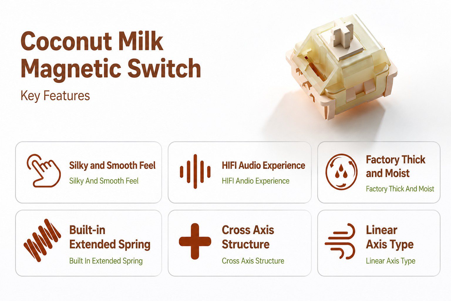 WEIKAV Coconut Latte Switches