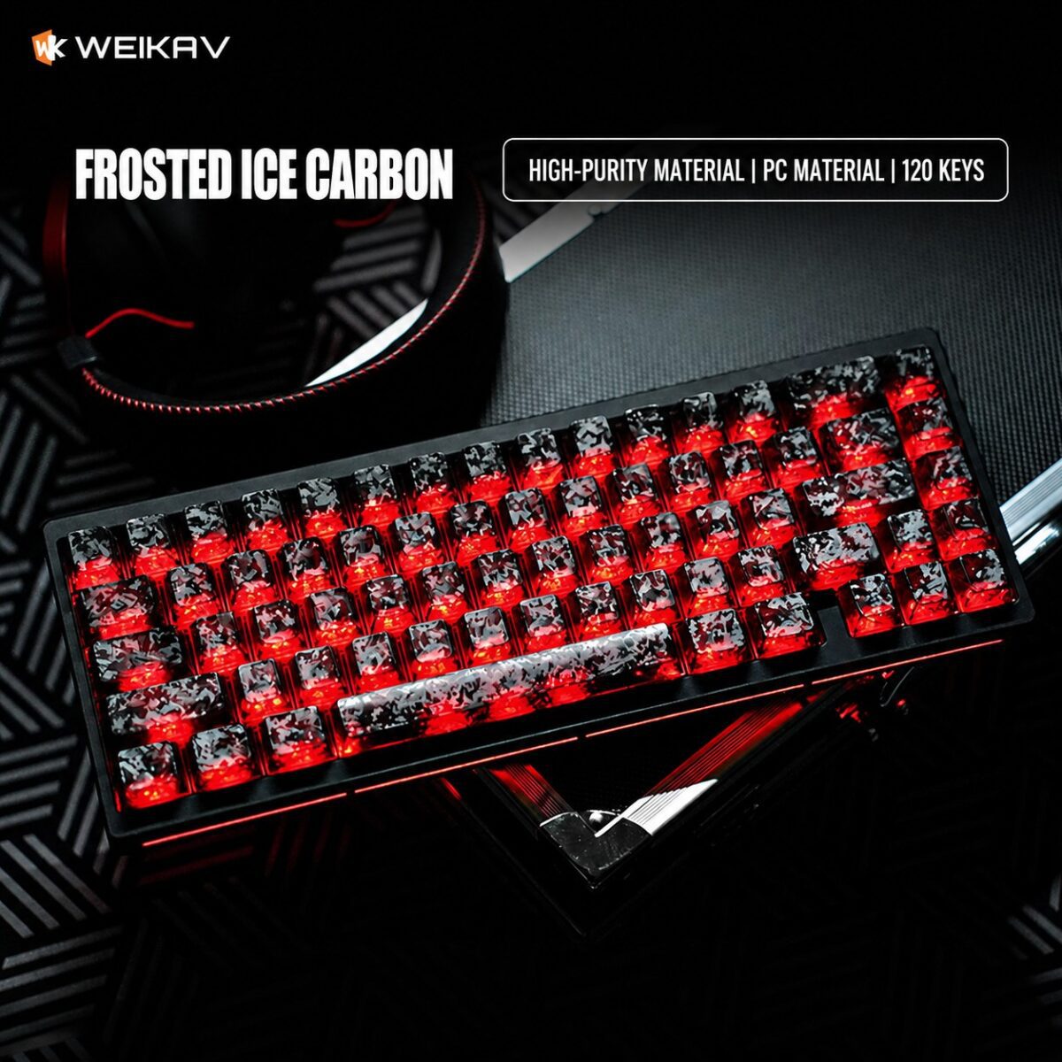WEIKAV Ice Crackle Translucent Keycaps