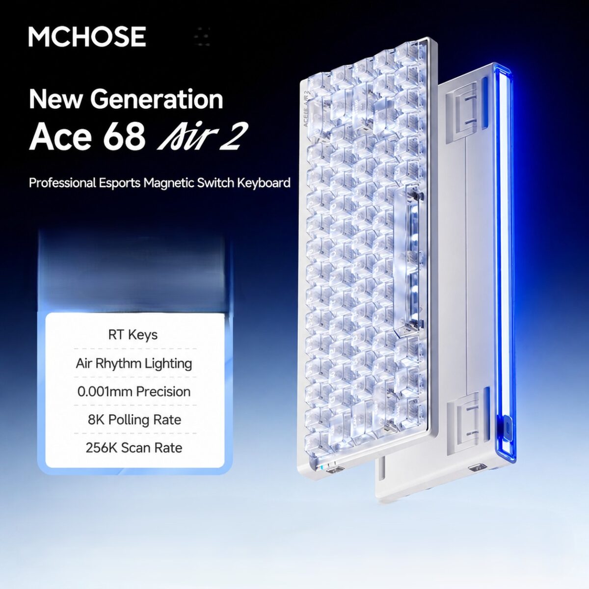 MCHOSE Ace68 Air2 Hall Effect Keyboard