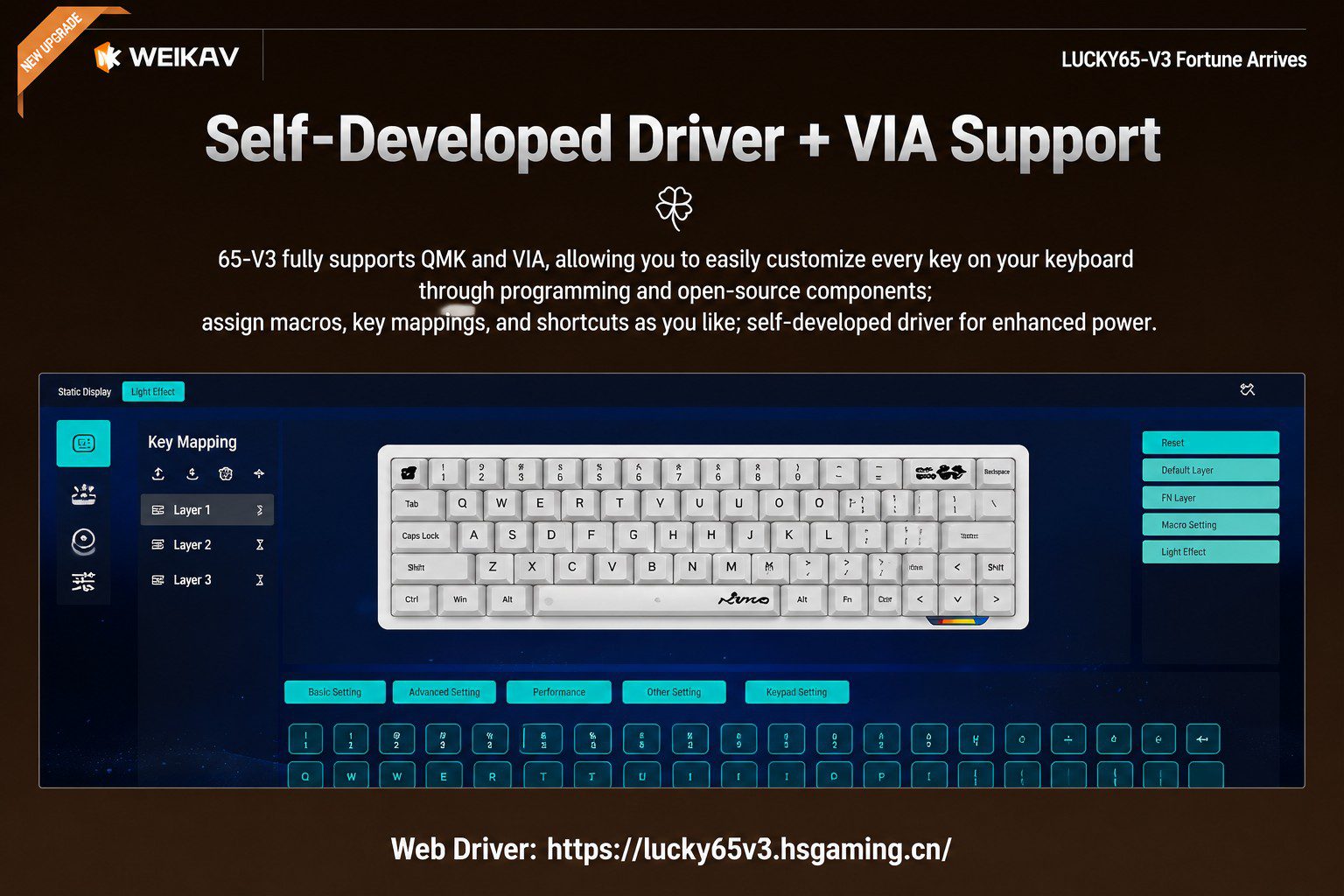 WEIKAV LUCKY65 V3 Mechanical Keyboard
