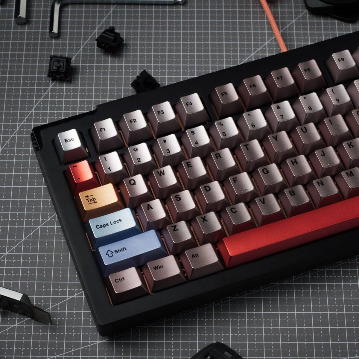 HEK Atomic Breath Metallic Cherry Profile Keycap Set
