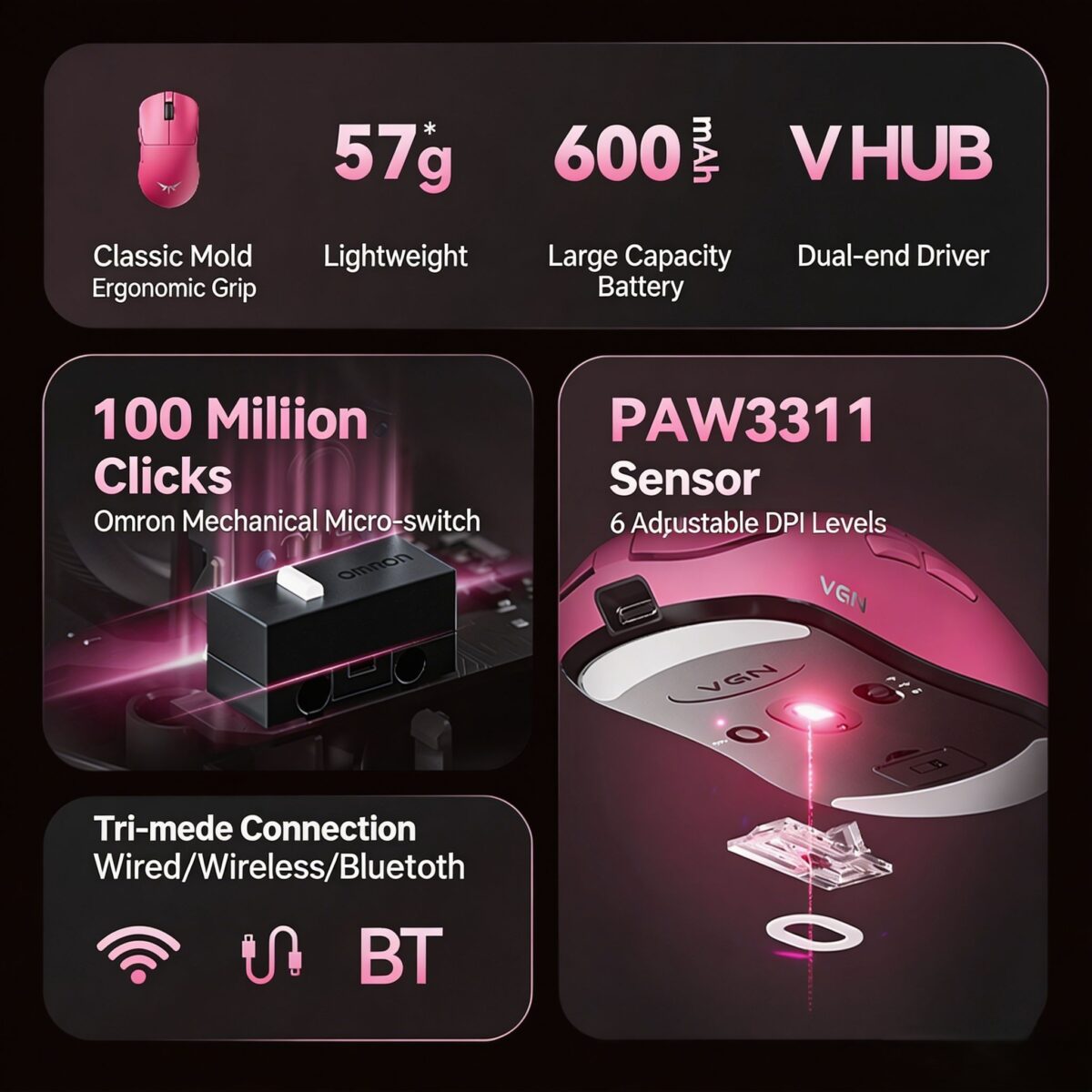 VGN Dragonfly F1 SE Wireless Mouse