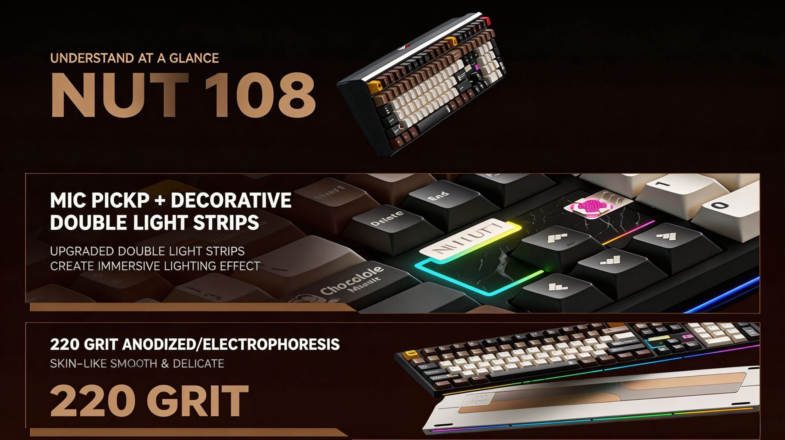 WEIKAV NUT108 Mechanical Keyboard