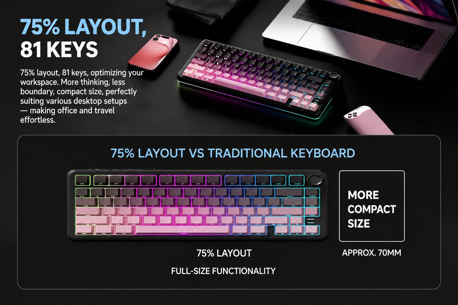 WEIKAV WK75 Mechanical Keyboard