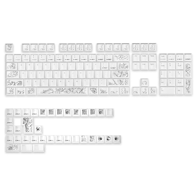 HEK Yuanhai Yiqing Ceramic-Look 139-Key Keycap Set