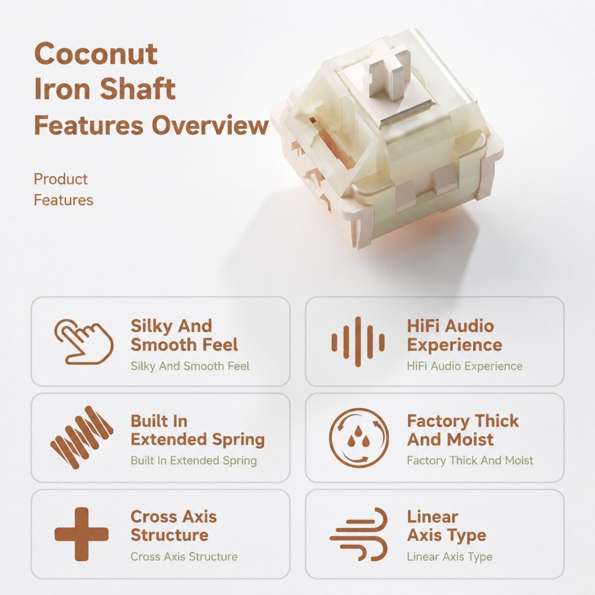 WEIKAV Coconut Latte Switch