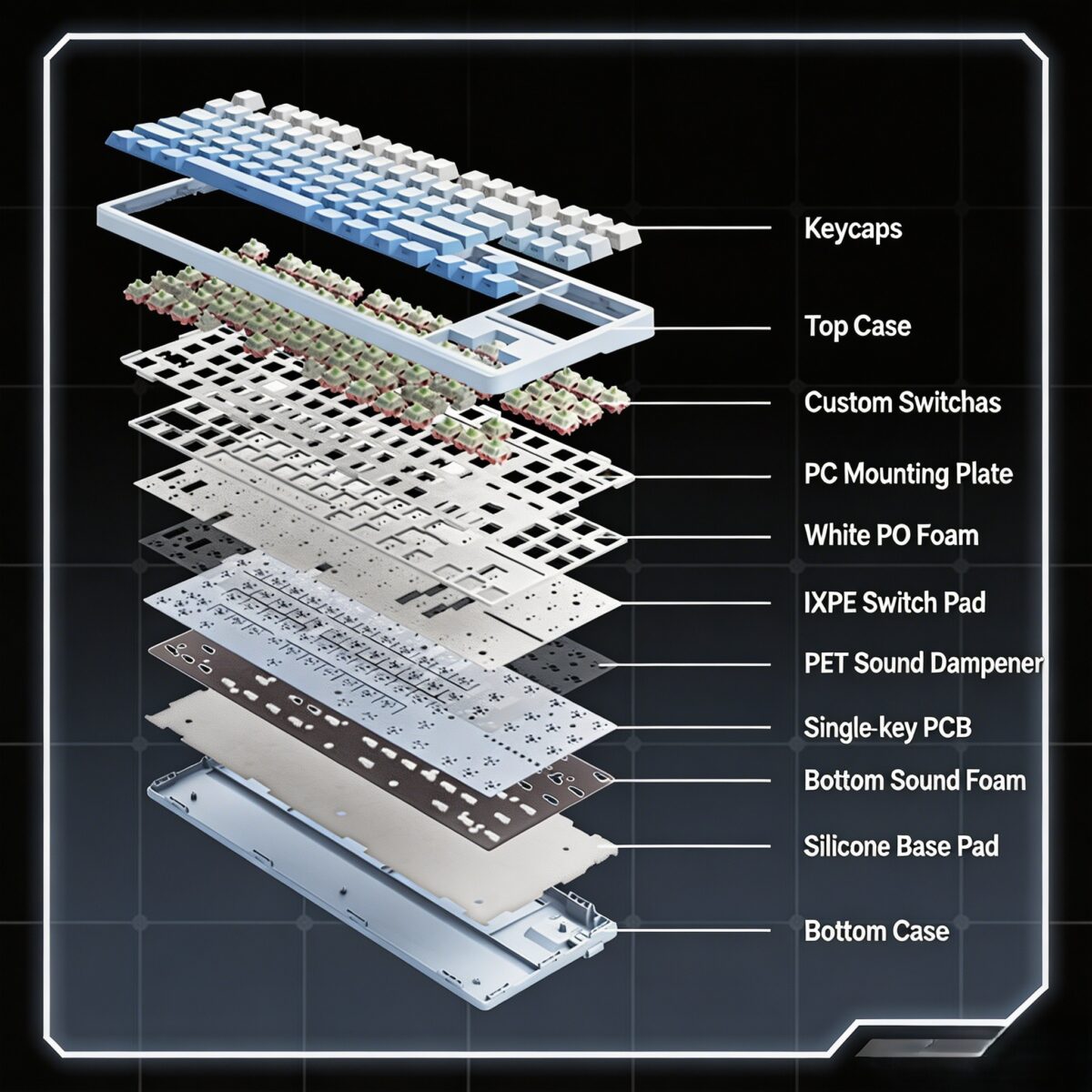 VGN V87 Tri-Mode Mechanical Keyboard
