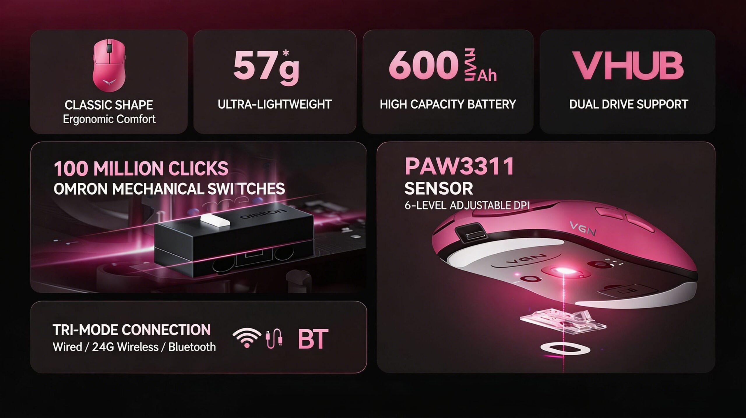 VGN Dragonfly F1 SE Wireless Mouse