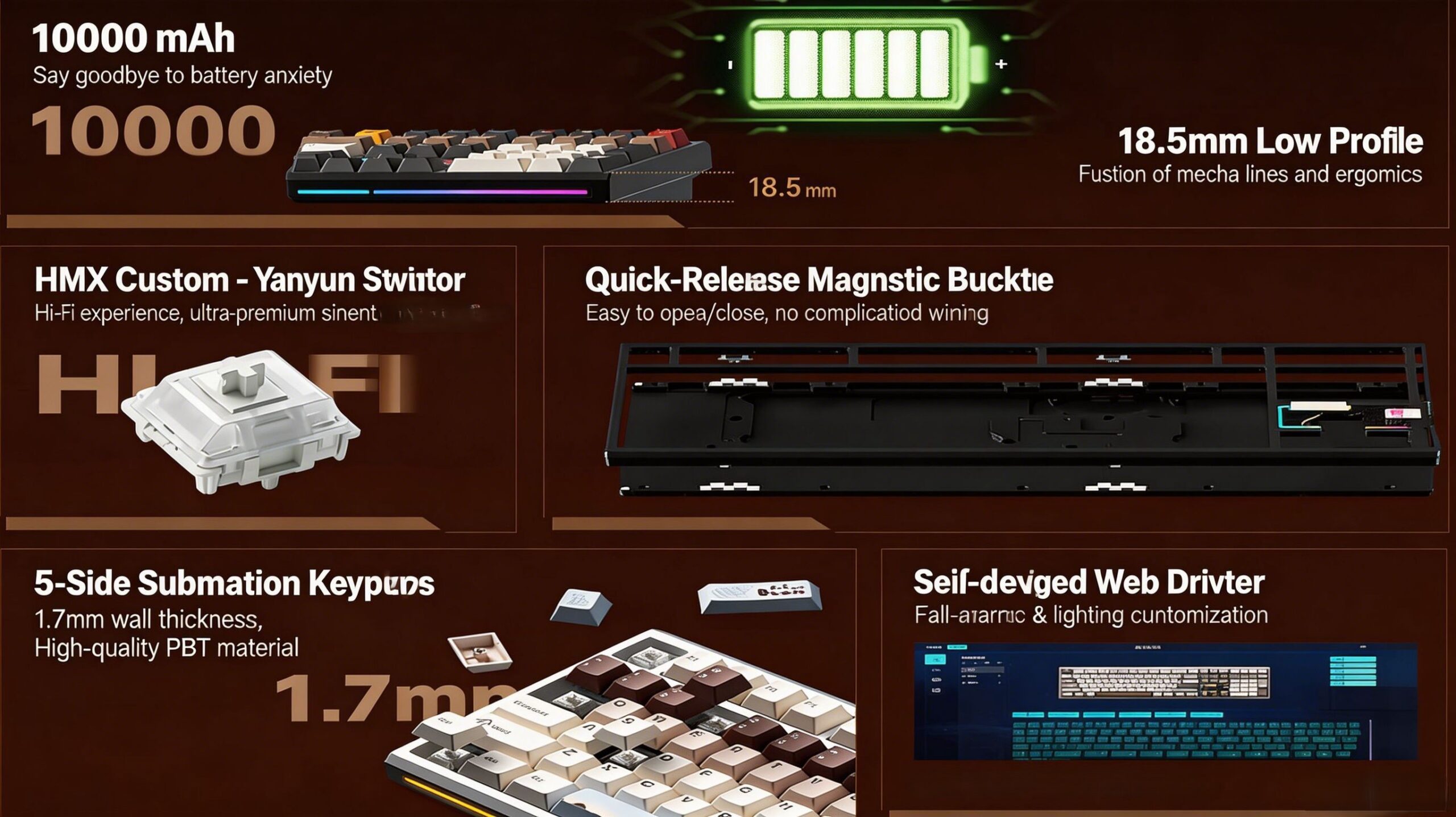 WEIKAV NUT108 Mechanical Keyboard