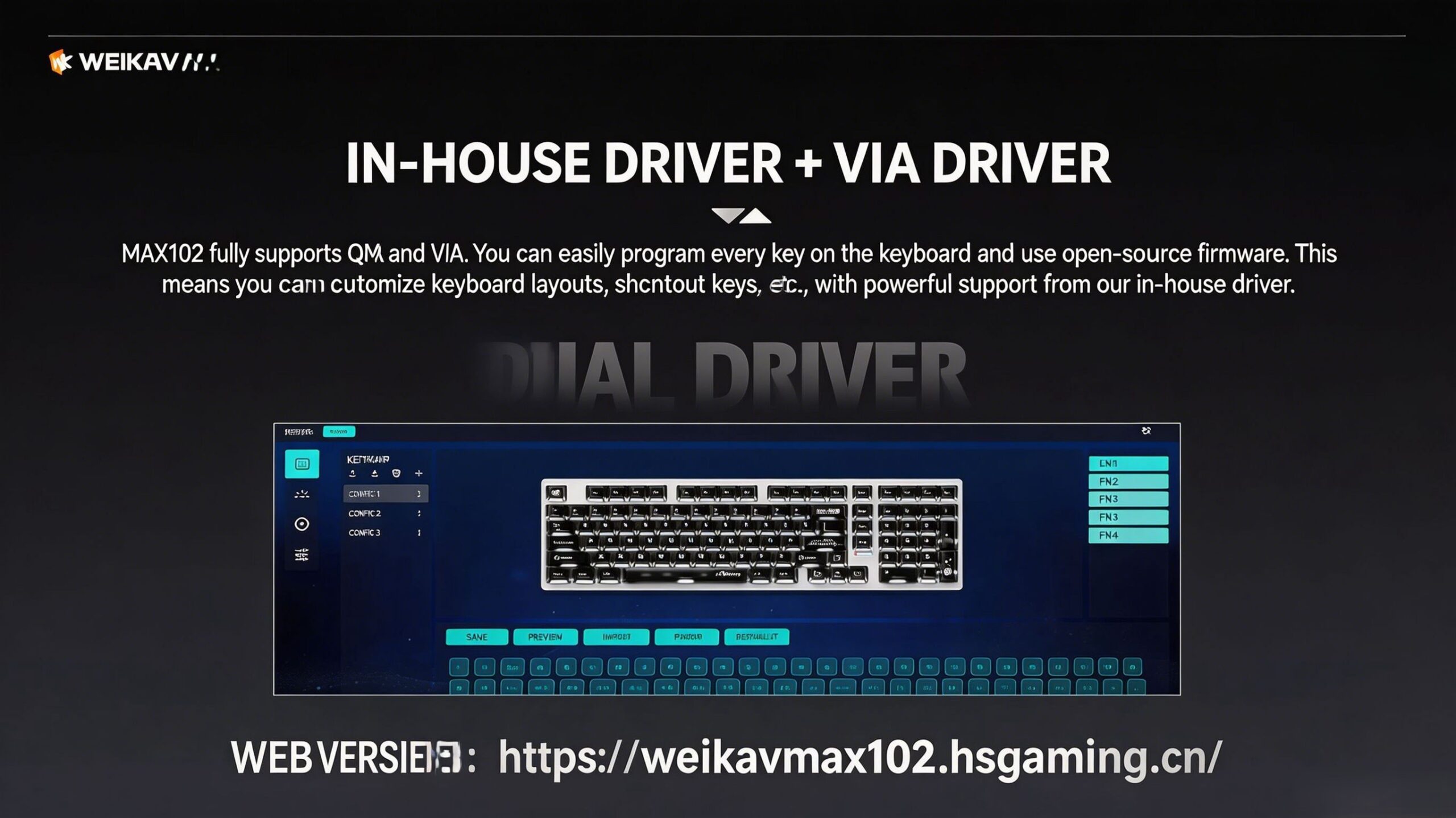 WEIKAV MAX102 Mechanical Keyboard