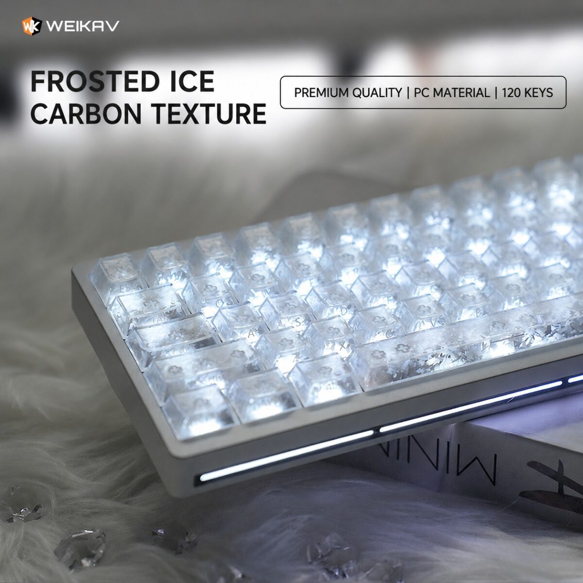 WEIKAV Ice Crackle Translucent Keycaps