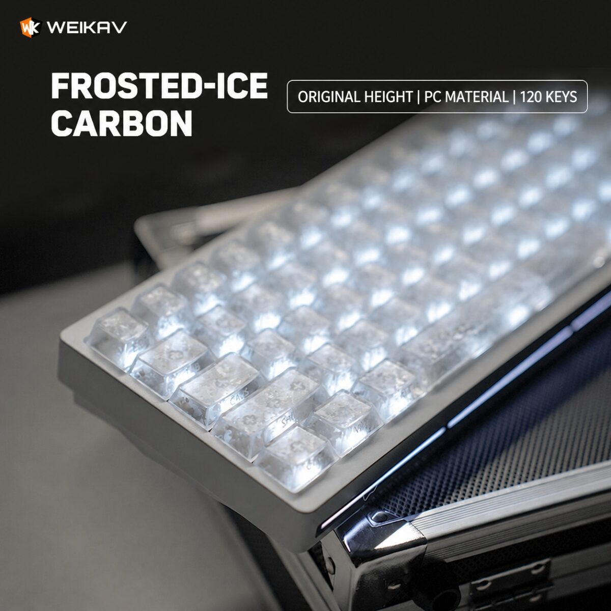 WEIKAV Ice Crackle Translucent Keycaps