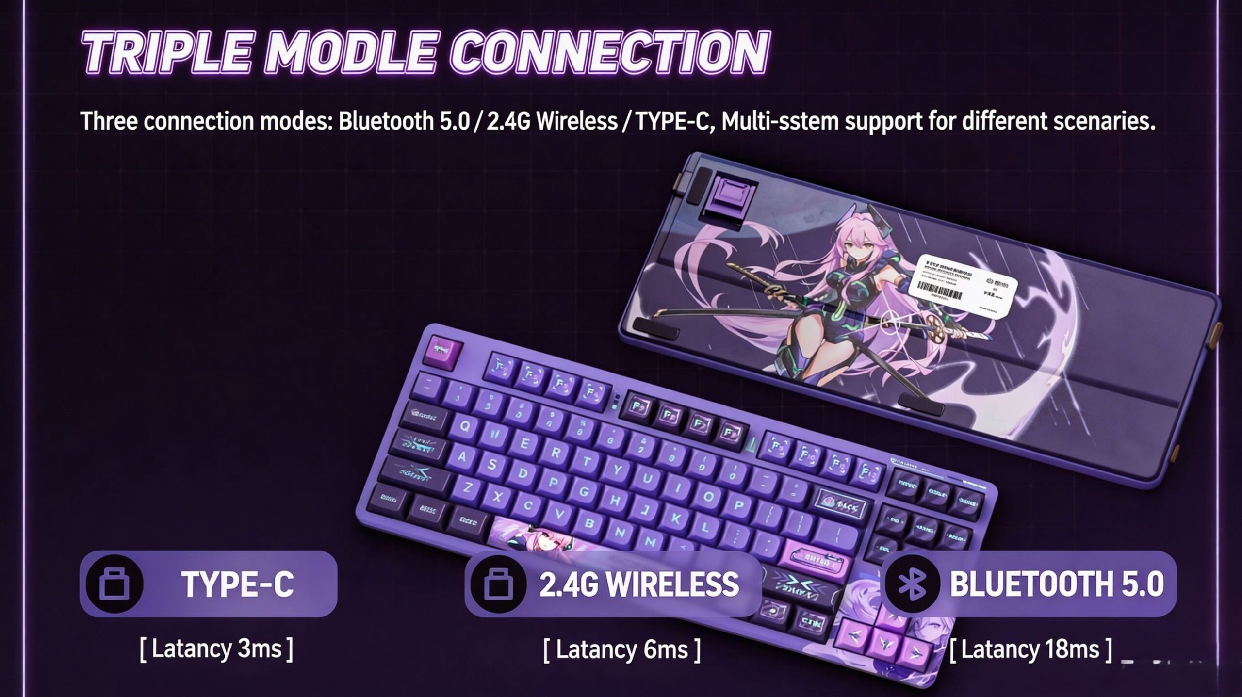 VGN V87 Tri-Mode Mechanical Keyboard