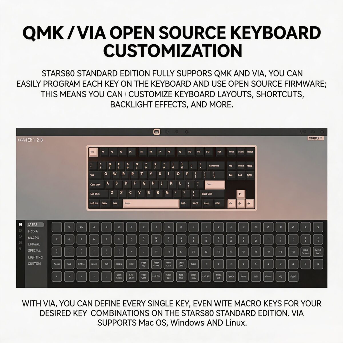 WEIKAV STARS80 Mechanical Keyboard