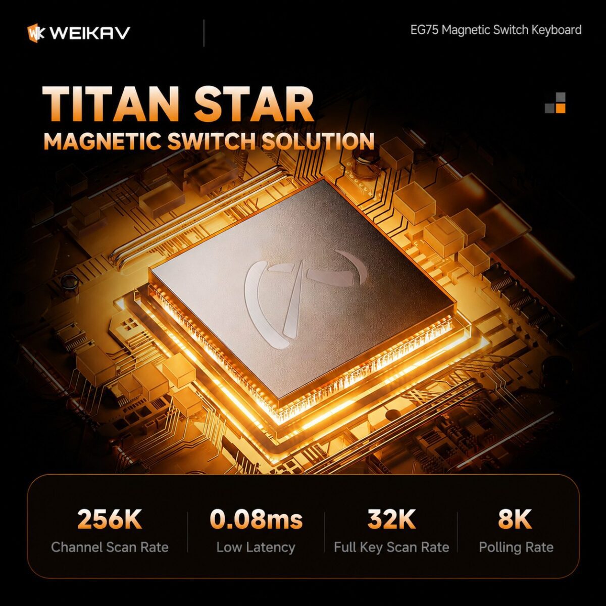 WEIKAV EG75 Hall Effect Keyboard