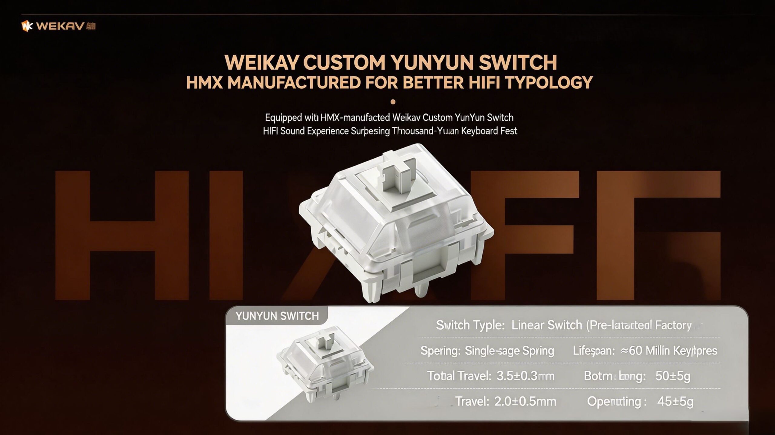 WEIKAV NUT108 Mechanical Keyboard