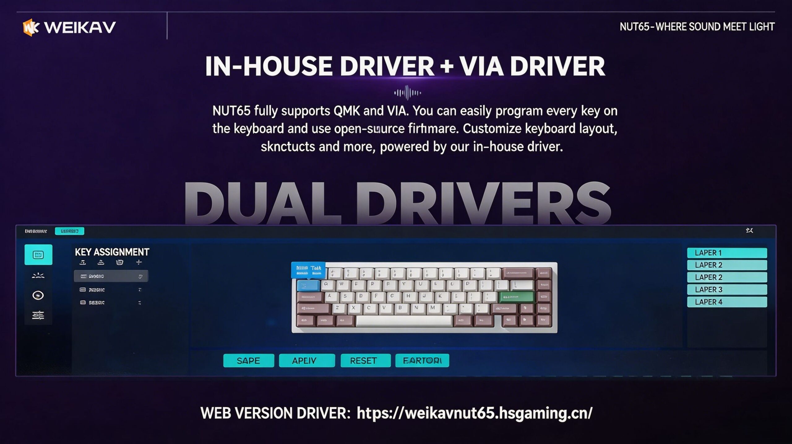WEIKAV NUT65 Mechanical Keyboard