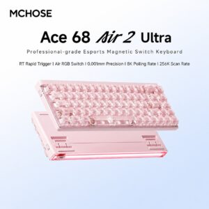 Ace 68 Air 2 Mist Pink Mount Tai GT Magnetic Switch