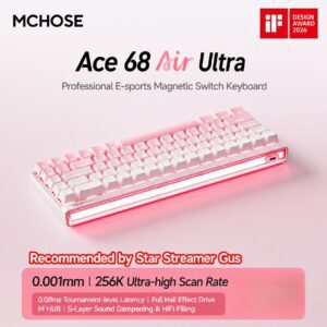 Ace 68 Air Esports Edition Mist Peach Gradient Mount Tai GT Magnetic Switch