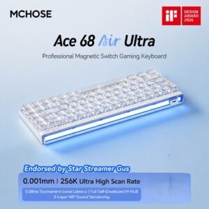 Ace 68 Air Esports Edition Mist White Mount Tai GT Magnetic Switch
