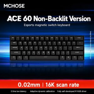 Ace60 No Backlight Version Black Blue Ice Hall Effect Switch