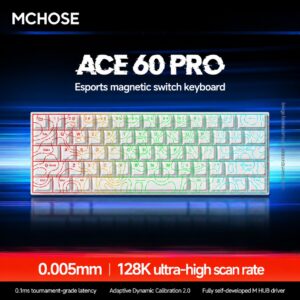 Ace60 Pro White Contour Line Ice Rhino Hall Effect Switch