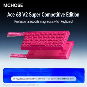 Ace68 V2 Ultra Edition Berry Red BMW Hall Effect Switch