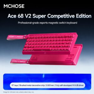 Ace68 V2 Ultra Edition Berry Red Star Ring Hall Effect Switch