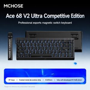 Ace68 V2 Ultra Edition Black Side-Printed Star Ring Hall Effect Switch