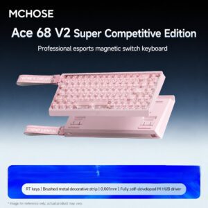 Ace68 V2 Ultra Edition Frosted Pink BMW Hall Effect Switch