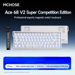 Ace68 V2 Ultra Edition Frosted White Star Ring Hall Effect Switch