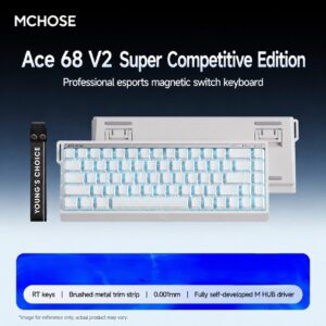 Ace68 V2 Ultra Edition White Contour Line Qingyu Hall Effect Switch