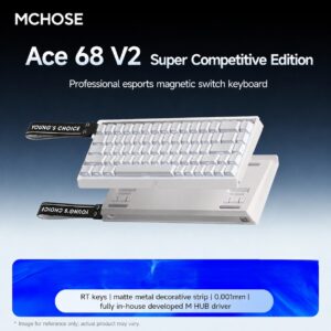 Ace68 V2 Ultra Edition White Side-Printed Dragon God Switch