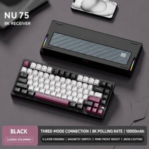 Anodized Black - Extreme Night - Naihuang Switch - Brushed Backplate