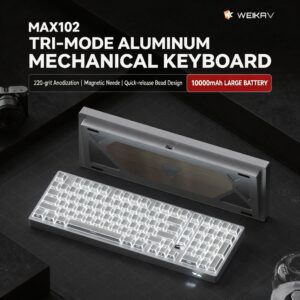 Anodized Silver - Fragment Keycaps - Coconut Switch