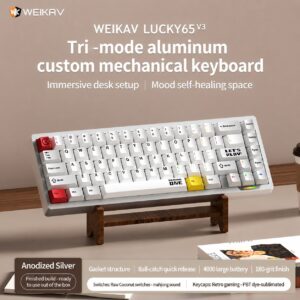 Anodized Silver Sublimation Gaming with Coconut Switch