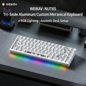 Electrophoretic Cool White White Transparent with Coconut Switch
