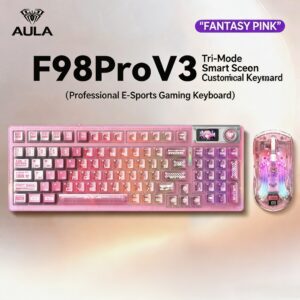 Fantasy Pink Keyboard & Mouse Set Snow Smoke Switch