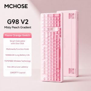 G98 V2 Mist Peach Gradient Flame Orange Switch